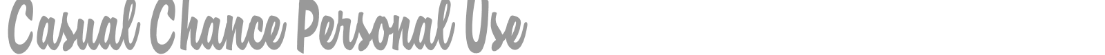 Casual Chance font preview